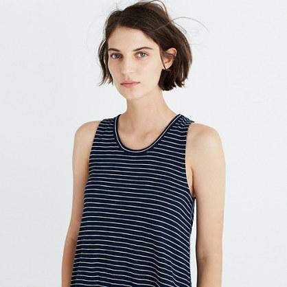 J.Crew Madewell highpoint tank dress in chevron stripe
