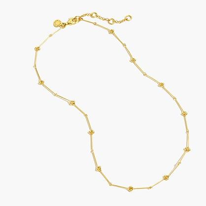 J.Crew Demi-fine 14k gold-plated beaded necklace
