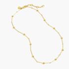 J.Crew Demi-fine 14k gold-plated beaded necklace