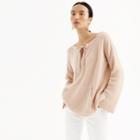 J.Crew Collection tie-neck pullover