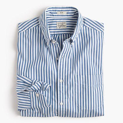 J.Crew Slim Secret Wash shirt in stripe