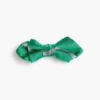 J.Crew Boys' silk bow tie in emerald stripe