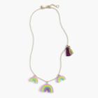 J.Crew Girls' rainbow tassel necklace