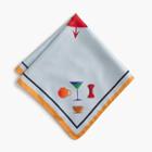 J.Crew Silk pocket square in heart print