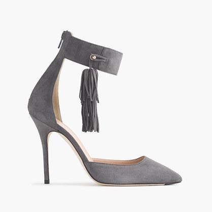 J.Crew Roxie ankle-cuff tassel pumps