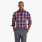 J.Crew Midweight flannel shirt in navy plaid