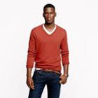J.Crew Tall cotton-cashmere V-neck sweater