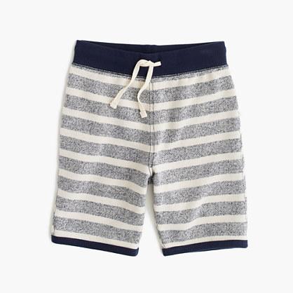 J.Crew Boys' pull-on short in heathered stripe