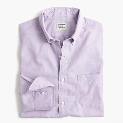 J.Crew Secret Wash shirt in purple end-on-end cotton