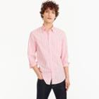J.Crew Stretch Secret Wash shirt in pink stripe