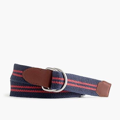 J.Crew Cotton belt in double stripe