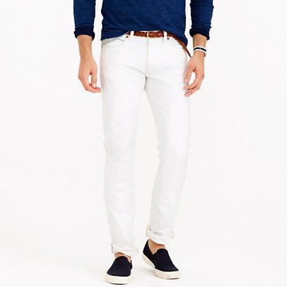 J.Crew 484 slim white rinse selvedge jean