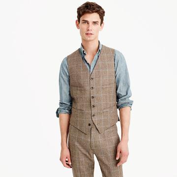 J.Crew Paul Feig for J.Crew suit vest in check