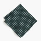 J.Crew English wool-silk pocket square in dot