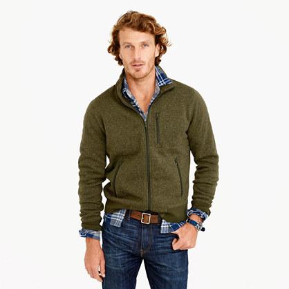 J.Crew Summit fleece full-zip jacket in olive