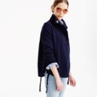 J.Crew Garment-dyed crepe-cotton popover sweater