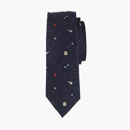 J.Crew Boys' silk tie in planet print