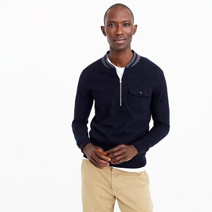 J.Crew Half-zip sweater in colorblock merino wool