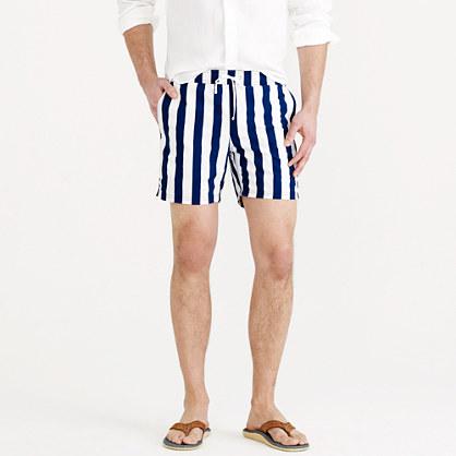 J.Crew 6" swim short in Astor blue stripe