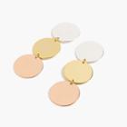 J.Crew Disc drop earrings