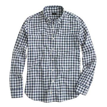 J.Crew Secret Wash shirt in faded gingham