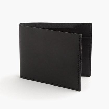 J.Crew Billfold wallet in Italian leather