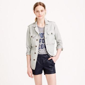 J.Crew Collection leather short