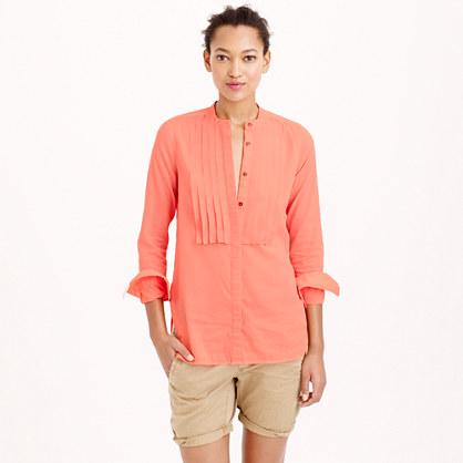 J.Crew Grosgrain ribbon shirt in neon