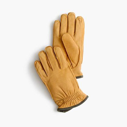 J.Crew Hestra&reg; leather Tived gloves