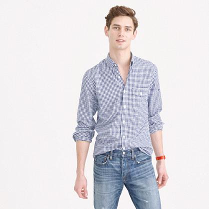 J.Crew Slim lightweight oxford shirt in summertime gingham