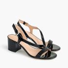 J.Crew Asymmetrical strappy sandals (60mm) in patent leather