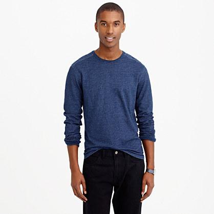 J.Crew Wallace & Barnes long-sleeve indigo tee
