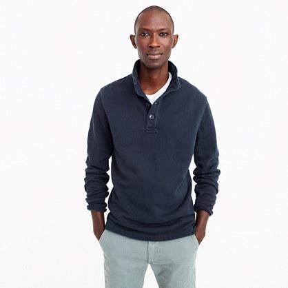 J.Crew French terry mockneck pullover sweatshirt