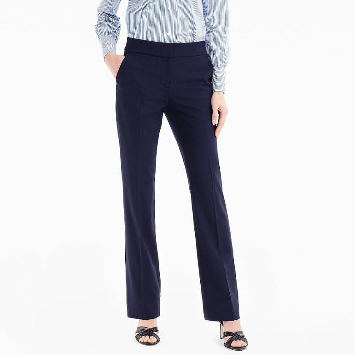 J.Crew Edie full-length lined trouser in Italian two-way stretch wool