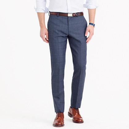 J.Crew Ludlow suit pant in glen plaid American wool