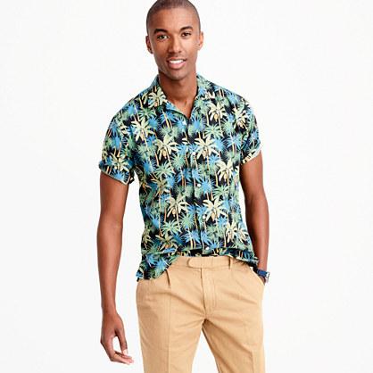 J.Crew Gitman Vintage&trade; camp-collar shirt in palm tree print