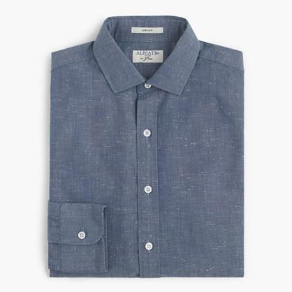 J.Crew Albiate 1830 for J.Crew Ludlow shirt in deep atlantic chambray