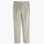 J.Crew Pleated tapered pant in Italian cotton piqu&eacute;