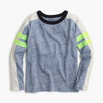 J.Crew Boys' long-sleeve vintage jersey T-shirt with arm stripe