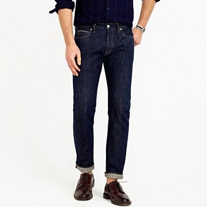 J.Crew 484 Japanese selvedge jean in raw indigo