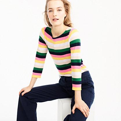 J.Crew Boatneck T-shirt in vintage stripe
