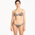 J.Crew French bikini top in leopard print