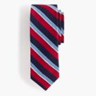 J.Crew English silk tie in blue stripe
