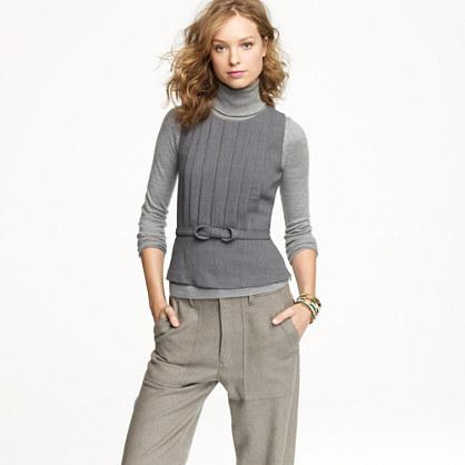 J.Crew Facsimile top in wool crepe