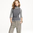 J.Crew Facsimile top in wool crepe