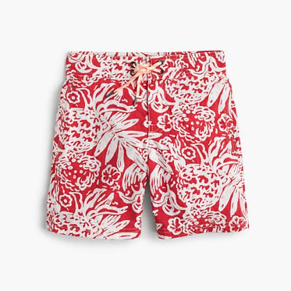 J.Crew Boys' board short in block floral