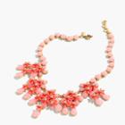 J.Crew Floral cascade necklace