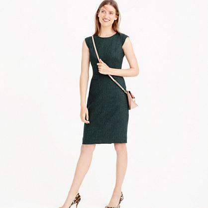 J.Crew Petite cap-sleeve dress in Donegal wool