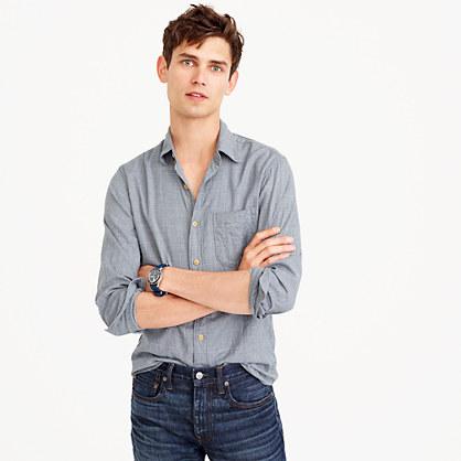 J.Crew Slim brushed twill shirt in tattersall