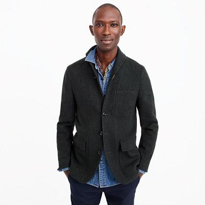 J.Crew Unstructured shawl-collar workwear jacket in English wool